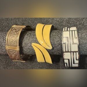 3 Vintage Bangle Bracelets very pretty!!